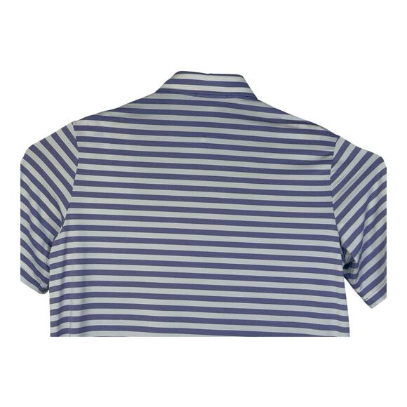 RLX Ralph Lauren Golf Shirt Men’s Large Purple Striped Moisture Wicking Stretch - Picture 6 of 14
